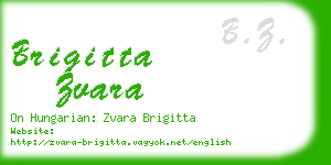 brigitta zvara business card